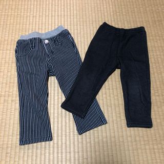 シマムラ(しまむら)のベビー裏起毛パンツ　90cm ２枚セット(パンツ/スパッツ)