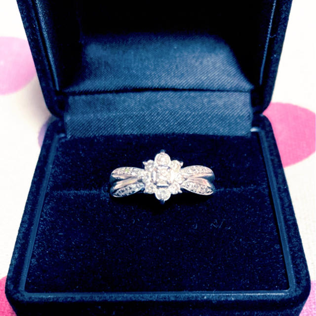 ♡フラワーモチーフ♡プラチナ ダイヤリング ダイヤモンドリング♡ 0.5ct