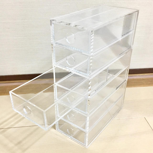 MUJI (無印良品)(ムジルシリョウヒン)の無印良品 アクリル小物収納6段 インテリア/住まい/日用品のインテリア小物(小物入れ)の商品写真