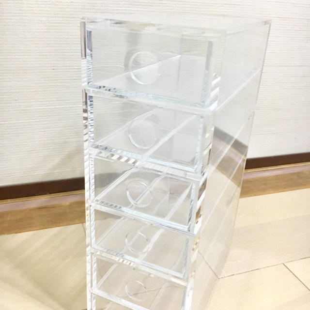 MUJI (無印良品)(ムジルシリョウヒン)の無印良品 アクリル小物収納6段 インテリア/住まい/日用品のインテリア小物(小物入れ)の商品写真