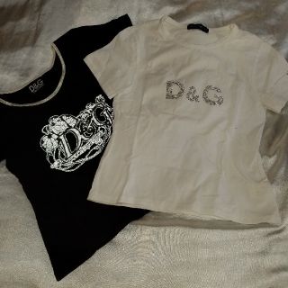 ディーアンドジー(D&G)のD&G      ロゴTシャツ（２枚セット）(Tシャツ(半袖/袖なし))