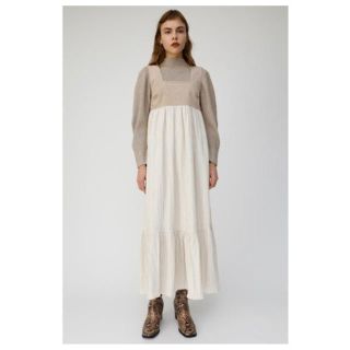 マウジー(moussy)のCORDUROY COMBI DRESS(ロングワンピース/マキシワンピース)