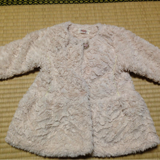 ファーアウター90 キッズ/ベビー/マタニティのキッズ服女の子用(90cm~)(その他)の商品写真