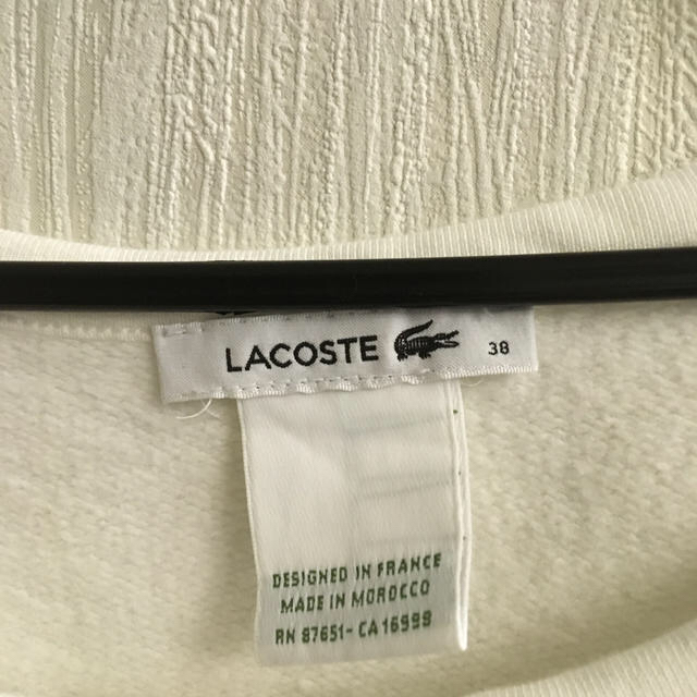 LACOSTE(ラコステ)のラコステ　デカロゴ  スウェット　裏起毛 レディースのトップス(トレーナー/スウェット)の商品写真