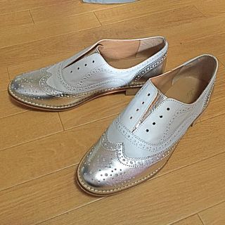 ナノユニバース(nano・universe)のラスト美品shoebar本革スリッポン(ローファー/革靴)