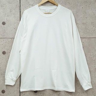 ギルタン(GILDAN)のGILDAN ギルダン 長袖 Tシャツ ロンT 無地 ホワイト L 新品(Tシャツ/カットソー(七分/長袖))