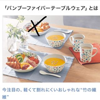 アテニア(Attenir)のアテニア　バンブーファイバー食器セット(食器)