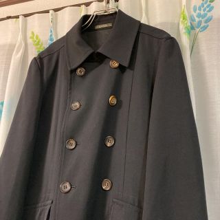 ヨウジヤマモト(Yohji Yamamoto)のヨウジヤマモト     変形ウールギャバダブルチェスターコート(チェスターコート)