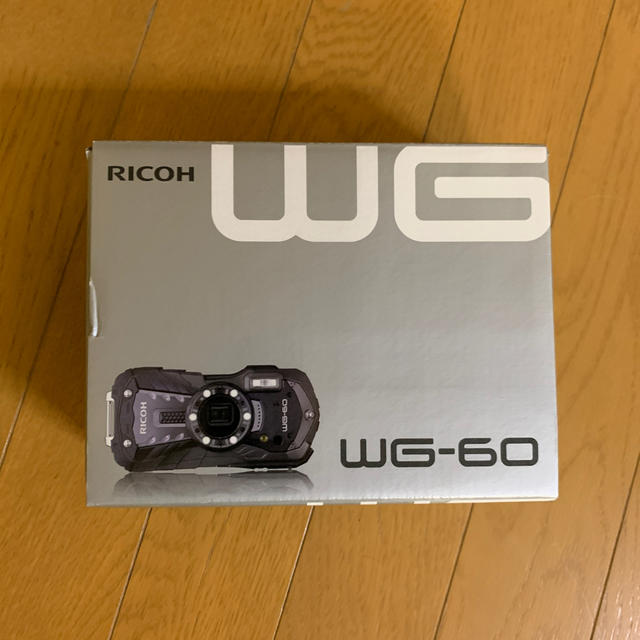 RICOH(リコー)の新品未使用　RICOH WG-60ブラック　防水　耐衝撃　防塵デジタルカメラ スマホ/家電/カメラのカメラ(コンパクトデジタルカメラ)の商品写真