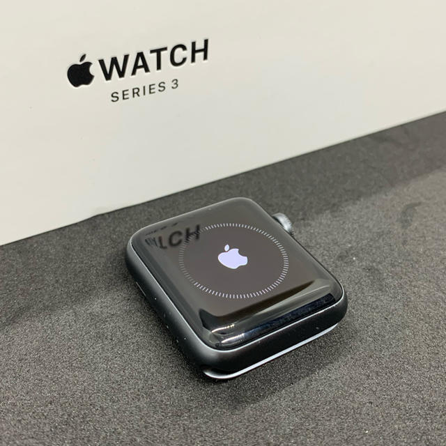 【期間限定】 Watch Apple - スペースグレー 38mm GPSモデル 【送料込み】アップルウォッチ3 腕時計(デジタル)