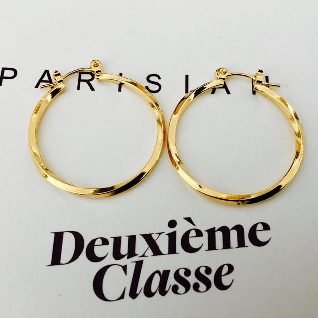 ★新品 DEUXIEME CLASSE ドゥーズィエムクラス ねじりフープピアス