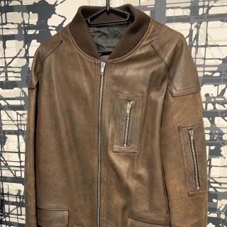 ゴールデングース(GOLDEN GOOSE)のGOLDEN GOOSE  ゴールデングース  MA-1 レザー キムタク愛用(レザージャケット)