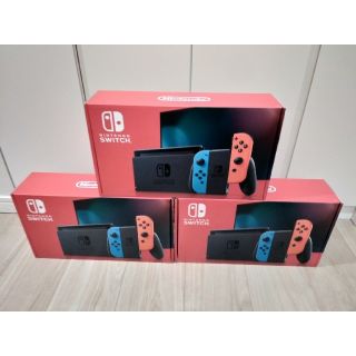 ニンテンドースイッチ(Nintendo Switch)のニンテンドースイッチ　本体　ネオンレッド　ネオンブルー　switch　6台(家庭用ゲーム機本体)