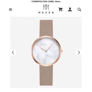 ダニエルウェリントン(Daniel Wellington)のお値下げ❤️MAVEN watch ピンクゴールド×マーブル(腕時計)