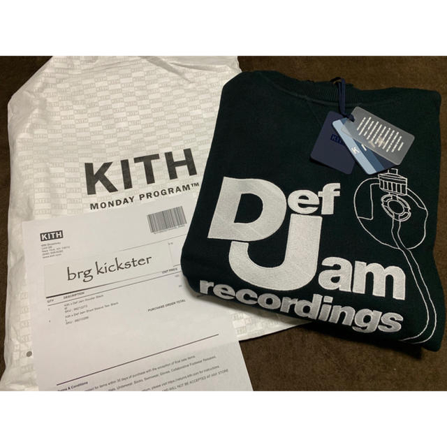 Kith X Def Jam Hoodie M 黒パーカー