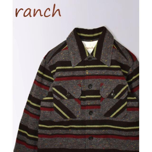 BEAMS(ビームス)のranch ( ランチ ) ウール マルチカラー CPO ジャケット メンズのジャケット/アウター(ブルゾン)の商品写真