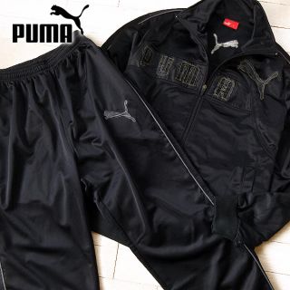 プーマ(PUMA)のPUMA XL プーマ レディース 裏起毛 ジャージ上下 セットアップ ブラック(セット/コーデ)