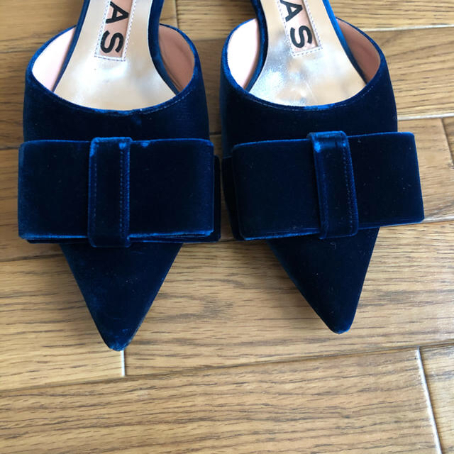 ROCHAS ロシャス　リボンフラットミュール