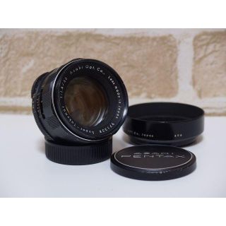 ペンタックス(PENTAX)の☆貴重な前期型☆Super-Takumar 55mm F1.8 フード付(レンズ(単焦点))