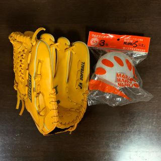 ミズノ(MIZUNO)のミズノ　ソフトボール用　大人　グローブ　新品3号ソフトボール付き(グローブ)