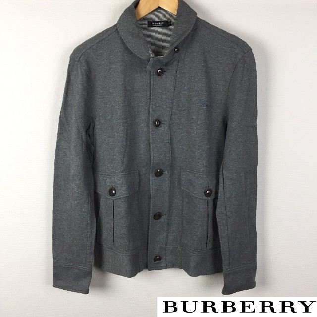 BURBERRY BLACK LABEL(バーバリーブラックレーベル)の美品 BURBERRY BLACK LABEL ジャケット グレー サイズ2 メンズのジャケット/アウター(ブルゾン)の商品写真