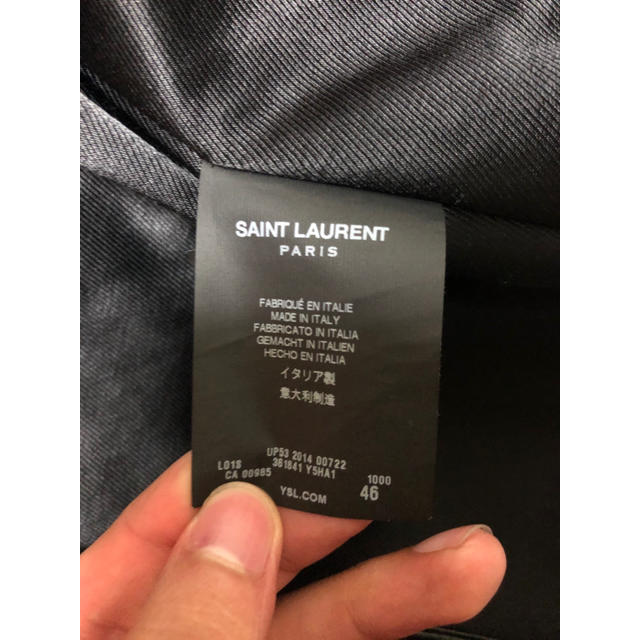 Saint Laurent(サンローラン)の14SS サンローランパリ L01 46 レザーライダース 最終価格！ メンズのジャケット/アウター(レザージャケット)の商品写真