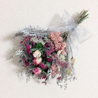 ドライフラワースワッグ✿たっぷり薔薇32cm(ドライフラワー)