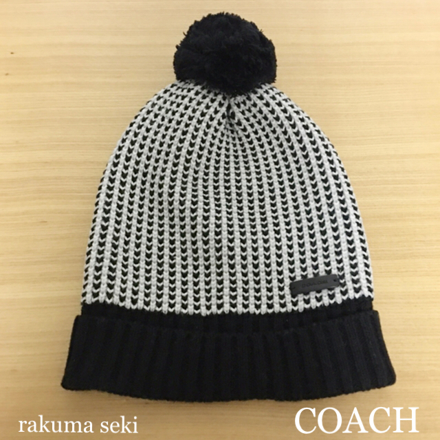 COACH(コーチ)のタグ無しの未使用品　定価約20000円 COACH コーチ ニット帽  レディースの帽子(ニット帽/ビーニー)の商品写真