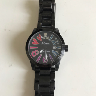 ロエン(Roen)のロエン エンジェルクローバー コラボモデル 腕時計 BE44 ブラック 黒(腕時計(アナログ))