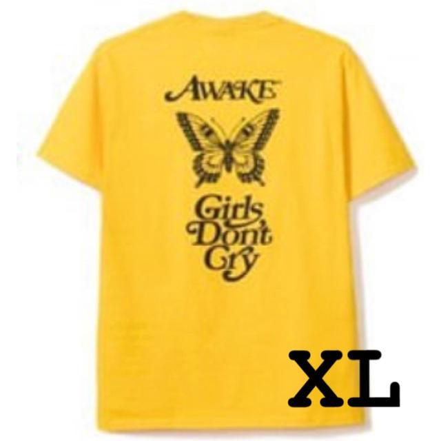 girls don't cry awake ny Tシャツ 黄色 XL