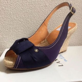 ランバンオンブルー(LANVIN en Bleu)の■LANVIN en Bleu ブルーリボン サンダル(サンダル)