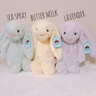 ジェラートピケ(gelato pique)のjellycat  国内未入荷　新色　バシュフルバニー　M(ぬいぐるみ/人形)