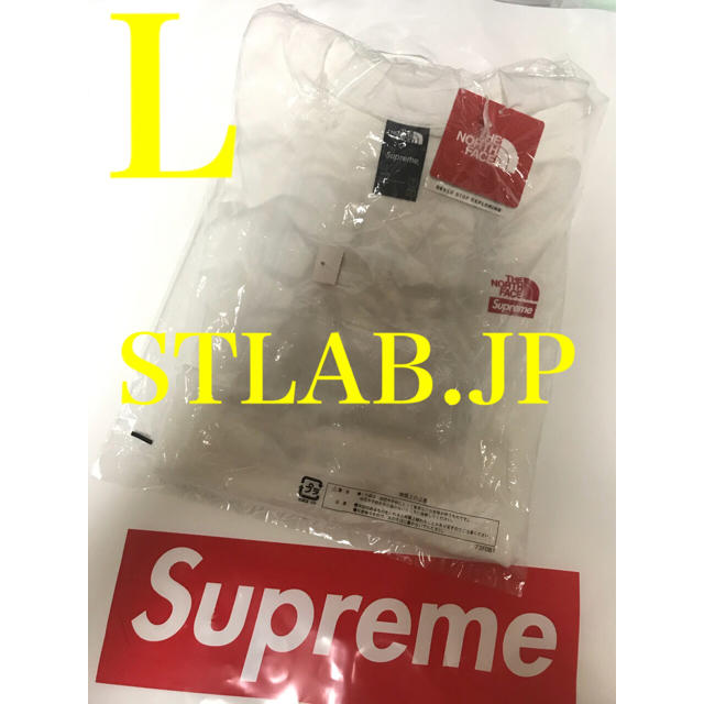 白 L Supreme The North Face Tee ノース Tシャツ 1