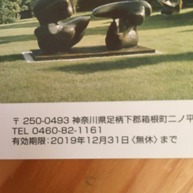 みーままさん専用☆箱根彫刻の森ペアチケット チケットの施設利用券(美術館/博物館)の商品写真