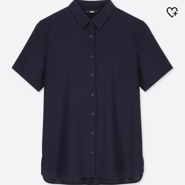 UNIQLO(ユニクロ)のユニクロレーヨンエアリーブラウス　シャツ レディースのトップス(シャツ/ブラウス(半袖/袖なし))の商品写真