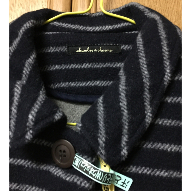bulle de savon(ビュルデサボン)のねこたん様専用　ビュルデサボン　厚手モッズコート　シャンブルコート　黒 レディースのジャケット/アウター(モッズコート)の商品写真