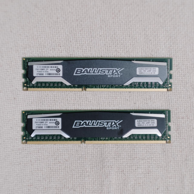 Crucial DDR3 1600 (PC3-12800) 8GB x2 1