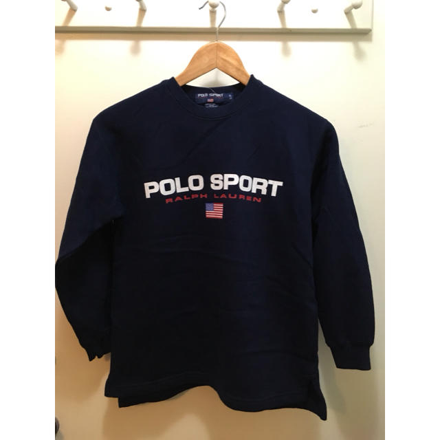 POLO RALPH LAUREN(ポロラルフローレン)の未使用品ポロスポーツスエット アメリカUSA古着ラルフローレンポロベアーポロカン メンズのトップス(スウェット)の商品写真