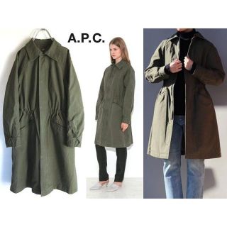 アーペーセー(A.P.C)の美品 18AW A.P.C. ライナー付 ミリタリーコート 36 定価約7万円(ミリタリージャケット)