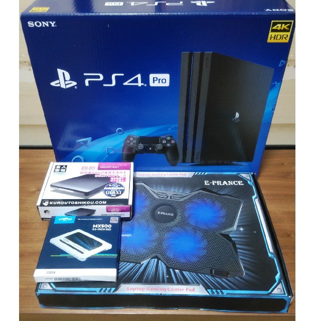 PlayStation4 - PS4 Pro CUH-7100BB01 SSD ケース ファン セットの+