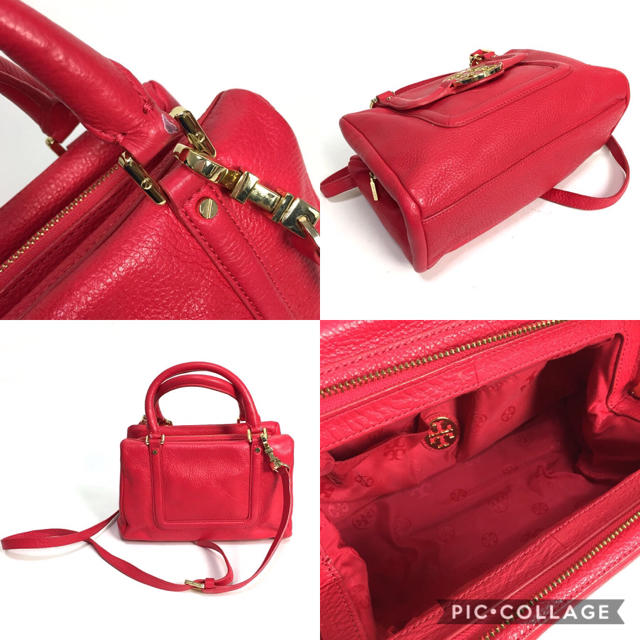 Tory Burch(トリーバーチ)の美品 トリーバーチ 2way ショルダーバッグ  レッド レディースのバッグ(ショルダーバッグ)の商品写真