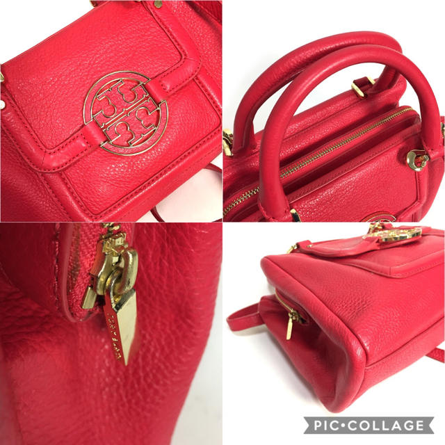 Tory Burch(トリーバーチ)の美品 トリーバーチ 2way ショルダーバッグ  レッド レディースのバッグ(ショルダーバッグ)の商品写真