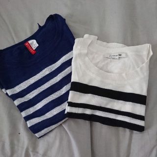 エイチアンドエム(H&M)のH&M FOREVER21 ボーダーニット セット(ニット/セーター)