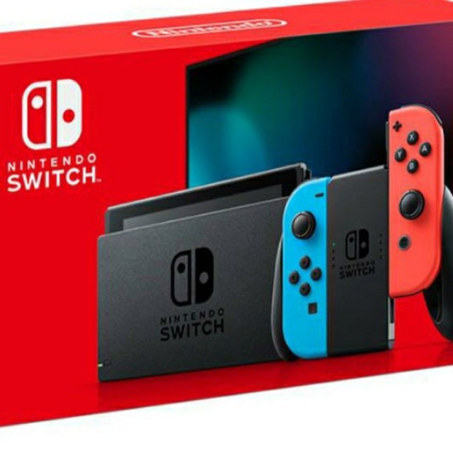 Nintendo Switch - 【新品】ニンテンドースイッチ本体 ネオンブルーネオンレッド 新モデル の通販 by マルセル's shop
