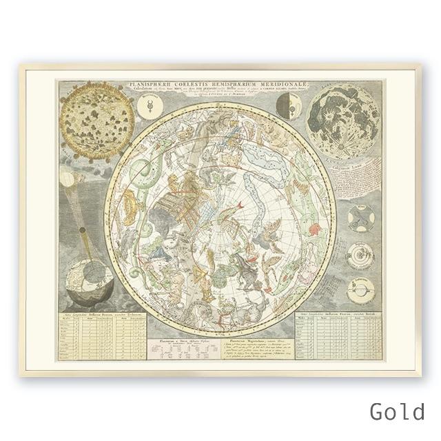 カレル・アラード「南天の星座表」 【フレームサイズ 31×25cm】アートポスター