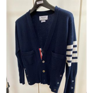 トムブラウン(THOM BROWNE)の美品　トムブラウン　thom browne カーディガン　0  カシミヤ(カーディガン)