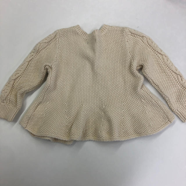 babyGAP(ベビーギャップ)の【☆専用☆】Baby Gap ニットカーディガン 白 80cm 女の子 キッズ/ベビー/マタニティのベビー服(~85cm)(カーディガン/ボレロ)の商品写真