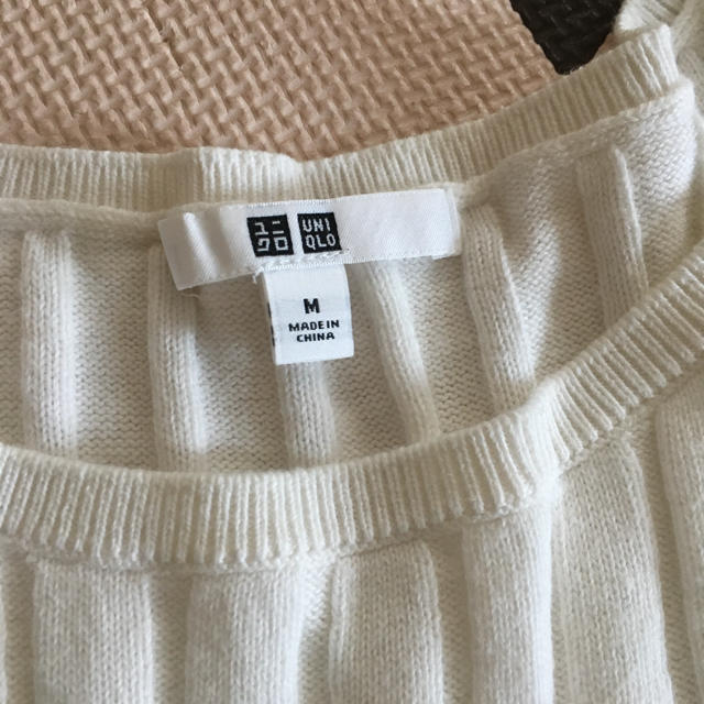 UNIQLO(ユニクロ)のユニクロ コットンカシミヤワイドリブセーター レディースのトップス(ニット/セーター)の商品写真