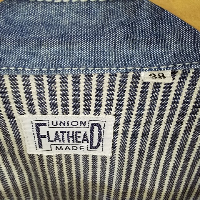 THE FLAT HEAD(フラットヘッド)のフラットヘッド ヒッコリーシャツ 38 メンズのトップス(シャツ)の商品写真