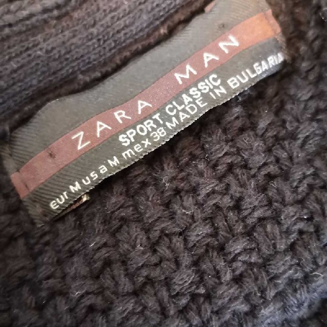 ZARA(ザラ)の★美品★ZARA MANニット（黒） メンズのトップス(ニット/セーター)の商品写真